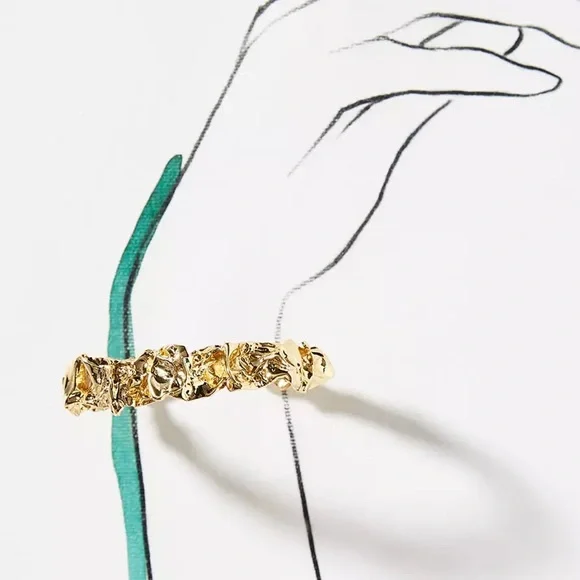 Amber Sceats 24K Plated Gold Emery Cuff Bracelet $169